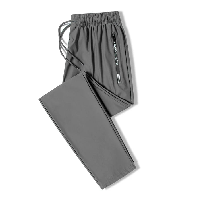 Summer Ice Silk Casual Large Straight Leg Wide Leg Pants Youth Quick Drying Loose Sports Casual Drop Feel Casual Pants