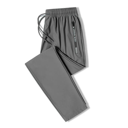 Summer Ice Silk Casual Large Straight Leg Wide Leg Pants Youth Quick Drying Loose Sports Casual Drop Feel Casual Pants