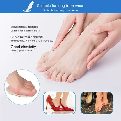 Silicone Forefoot Insert Metatarsal Pads for Women High Heels Sandals Non-slip Ball of Foot Cushions Pads for Feet Pain Relief