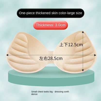 Bra Inserts Chest Pad Soft Bra Enhancer Push Up Chest Padded Bikini Padded  Body-fitted Foam Sponge Swimsuit Padding