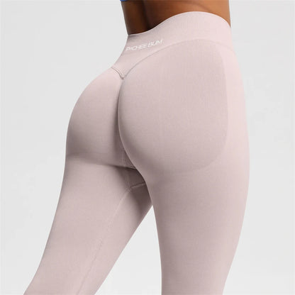 2026 Bum Shaping Leggings Impact Women Seamless Sports Yoga Pants Low Ribbed Band Gym clothes Fitness Workout Scrunch Butt Tight
