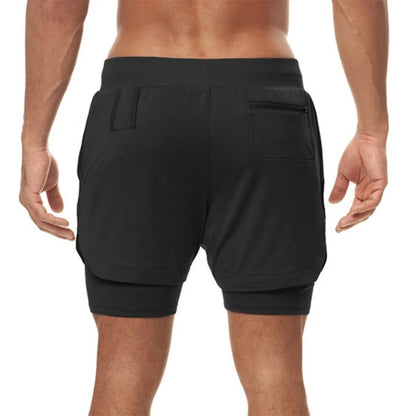 Summer new men's shorts, loose large-sized capre pants, trendy brand multi-pocket outdoor sports double-layer casual pants