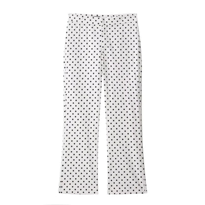 HH Woman Autumn Long Sleeves Turtleneck Zipper With Pockets Drawstring Casual Coats Women Fashion Polka Dot Printed Jacket