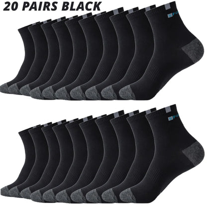 5/10/20 Pairs Breathable Fiber Light Business Absorb Sweat Deodorant Men Tube Ankle Nonslip Socks For Spring Summer And Autumn