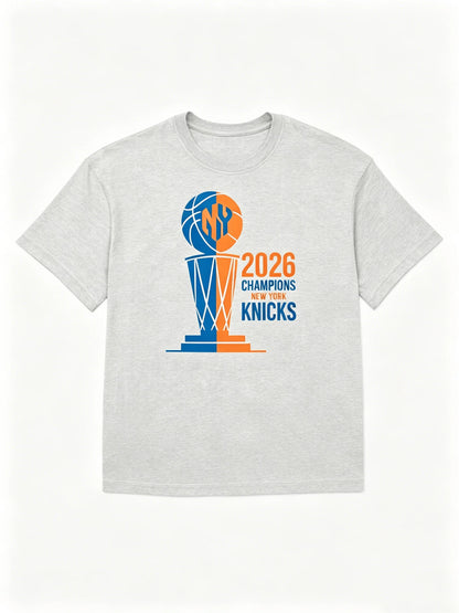 NY Knicks Champions 2026 New York Knicks Finals Collection Fans T-Shirt 2026 Summer New Men Women Cotton Y2K Breathable T-shirt