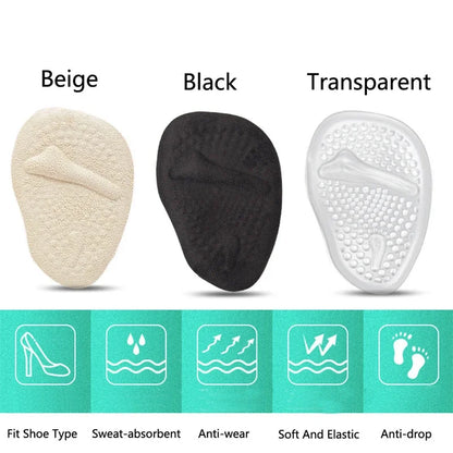 Silicone Forefoot Insert Metatarsal Pads for Women High Heels Sandals Non-slip Ball of Foot Cushions Pads for Feet Pain Relief