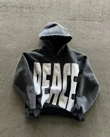 American Y2K New Hip Hop Trend Zipper Hoodie Women Street Casual Loose Joker Vintage Sweatshirt Unisex Fleece Padded Warm Hoodie