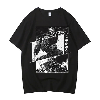 Anime Berserk T-shirt Summer Women's Short Sleeve T-shirt Printed Top 2025 Trendy T-shirt Fan Clothing Graphic T Shirts Y2K Tops