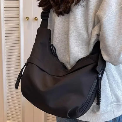 2025 New Fashion Summer Large Capacity Casual Nylon Women Shoulder Bag Korean Style Hobos Bag Youth Crossbody Shoulder Bag