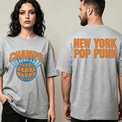 2026 New York Knicks Pop Punk Merch Summer T shirt 100%Cotton Unisex Men‘s Women's T-Shirt Fans Y2k Vintage Fashion Casual Tee