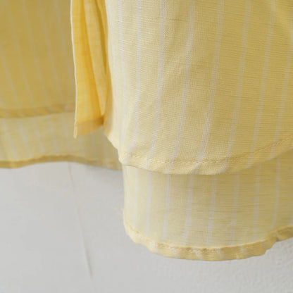 Women 2025 Summer Casual striped Blouse Shorts Sets