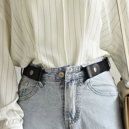 1pc No Buckle Elastic Waist Belt, Stretch Adjustable Belt for Jeans Dresses, Invisible Comfort Belt for Women Men, Belts