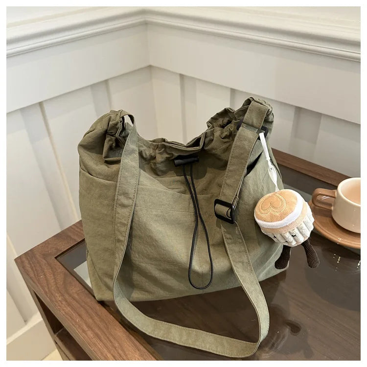 HOMEFISH Large Capacity Versatile Shoulder Bag for Women's Summer Popular Lightweight Crossbody Bag Minimalist Tote Handbag