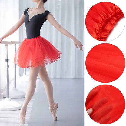 Fashion Women Tutus Skirt Classic Pleated Dance Tutu Skirts Female Lolita Petticoat Party Puffy Skirts Ballet Skirts