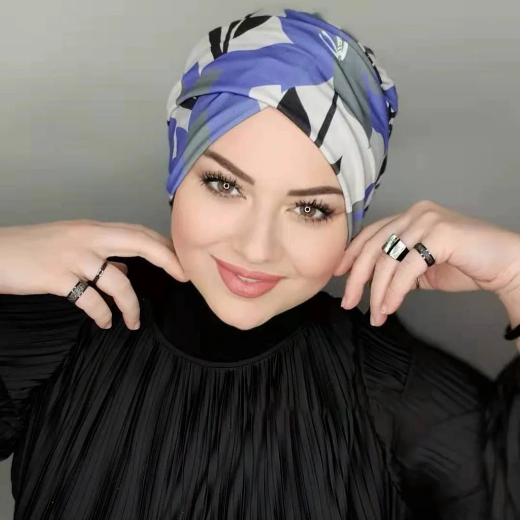 Muslim Modest Hijab Cap Undercap Abaya Hijabs For Woman Islamic Abayas Jersey Instant Wrap Women Crinkle Arabic Modal Silk Caps