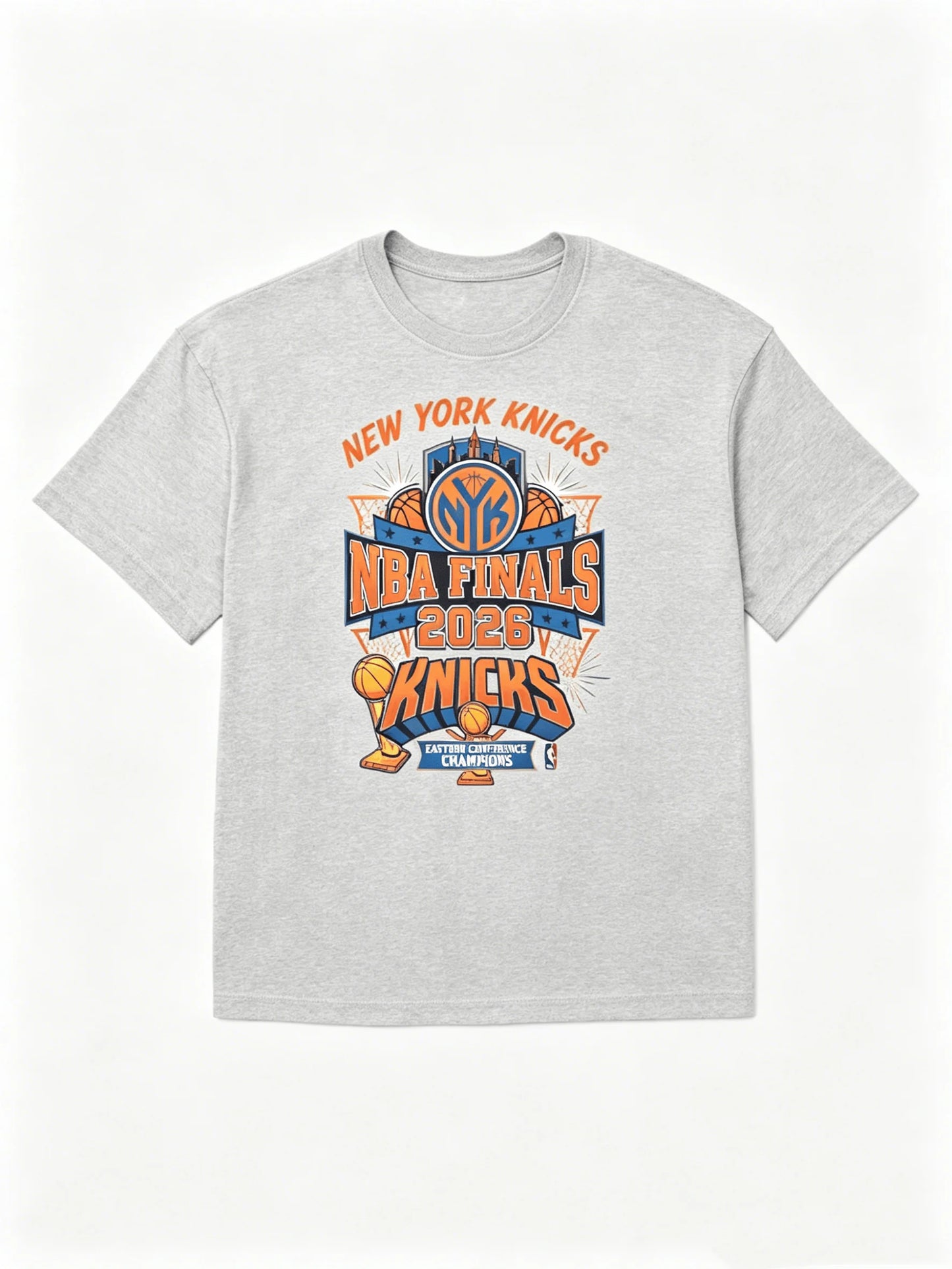2026 Summer Knicks Finals 2026 New York NY Knicks Team Fans T-shirt New Men Women Fashion Cotton Y2K Breathable T-shirt