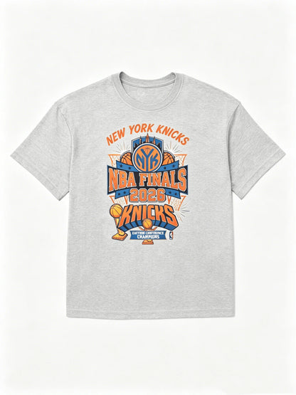 2026 Summer Knicks Finals 2026 New York NY Knicks Team Fans T-shirt New Men Women Fashion Cotton Y2K Breathable T-shirt
