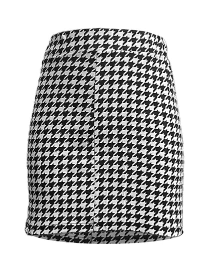 Qianniao style elegant elastic waist half skirt, hip hugging high waist short skirt
