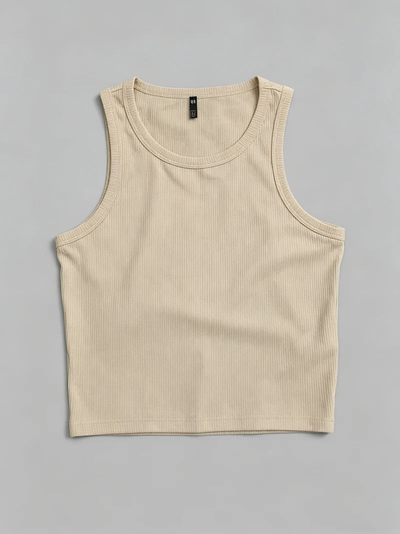 Summer Y2K Push-Up Tank Top Seamless Sporty Sexy Corset Style Casual Women's Mallas Top