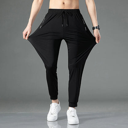 Summer Ice Silk Casual Large Straight Leg Wide Leg Pants Youth Quick Drying Loose Sports Casual Drop Feel Casual Pants