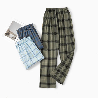 Extra Large Size Stylish Pajama Pants for Men, Spring and Autumn, Plus Size, Oversized, Casual Long Pants, Thin Style, Home Wear Pants