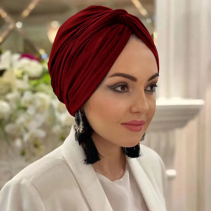 Muslim Modest Hijab Cap Undercap Abaya Hijabs For Woman Islamic Abayas Jersey Instant Wrap Women Crinkle Arabic Modal Silk Caps