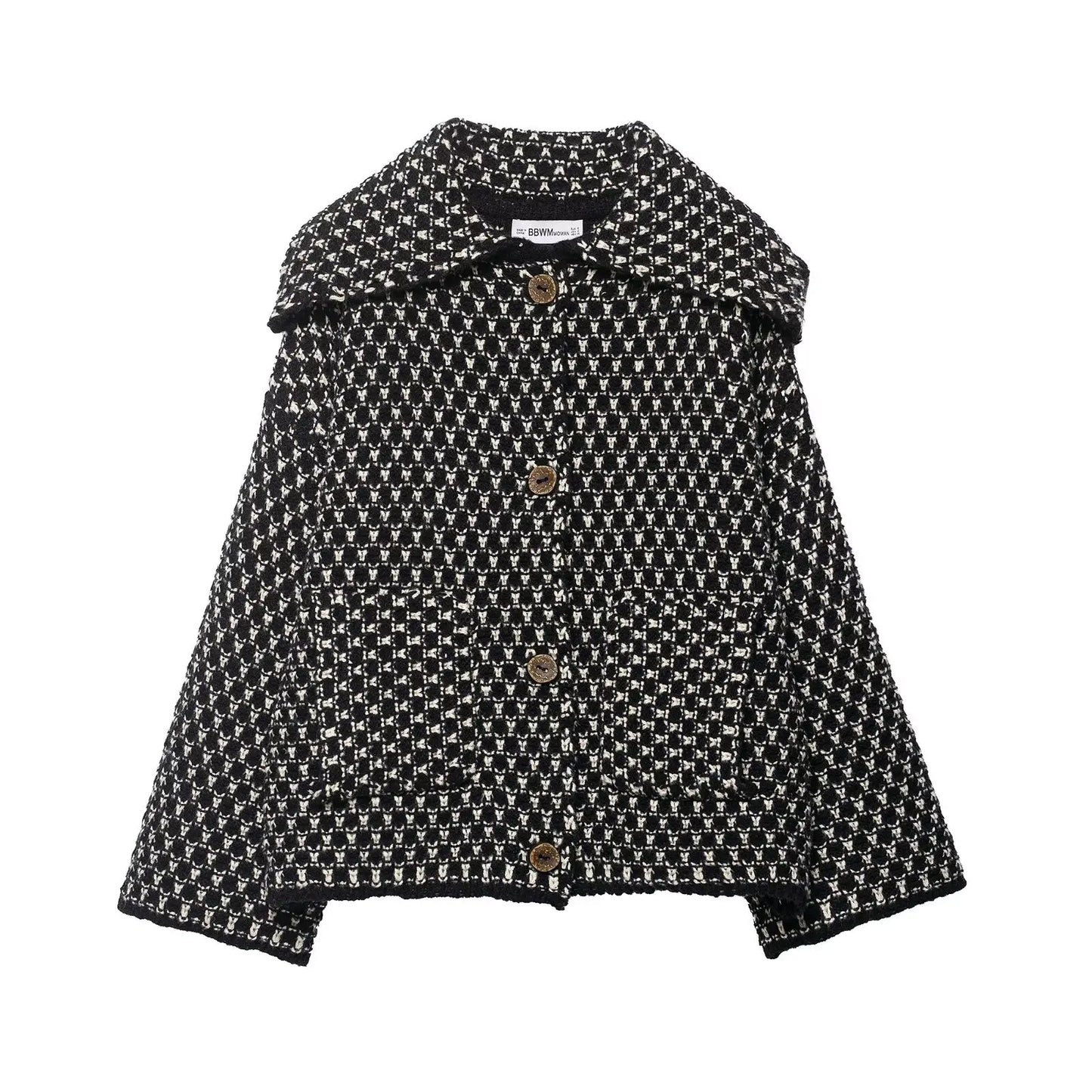 2025 New Autumn Brown Long Sleeve Knitted Cardigans Women Elegant Lapel Single Breasted Loose Sweater Coat Knitwear Korean Style