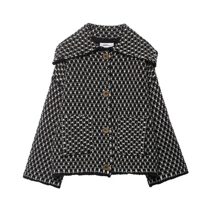 2025 New Autumn Brown Long Sleeve Knitted Cardigans Women Elegant Lapel Single Breasted Loose Sweater Coat Knitwear Korean Style