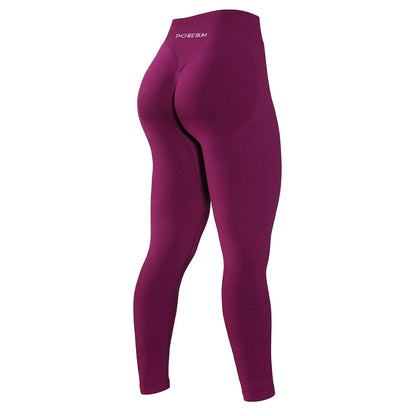 2026 Bum Shaping Leggings Impact Women Seamless Sports Yoga Pants Low Ribbed Band Gym clothes Fitness Workout Scrunch Butt Tight