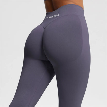 2026 Bum Shaping Leggings Impact Women Seamless Sports Yoga Pants Low Ribbed Band Gym clothes Fitness Workout Scrunch Butt Tight