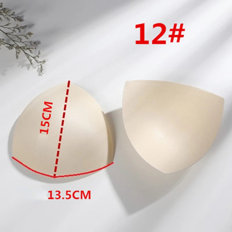 2pcs 1pair Women Intimates Accessories Sponge Swimsuit Breast Push Up Bra Padding Chest Enhancers Bra Foam Insert Chest Cup