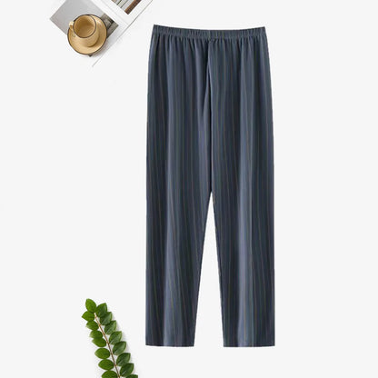 Extra Large Size Stylish Pajama Pants for Men, Spring and Autumn, Plus Size, Oversized, Casual Long Pants, Thin Style, Home Wear Pants