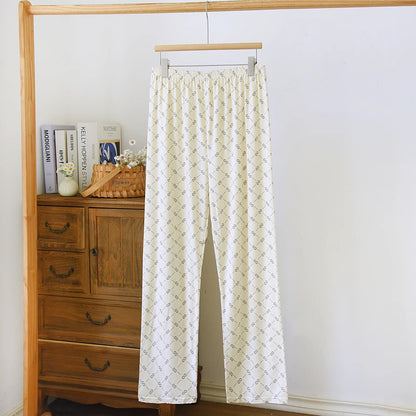 Extra Large Size Stylish Pajama Pants for Men, Spring and Autumn, Plus Size, Oversized, Casual Long Pants, Thin Style, Home Wear Pants