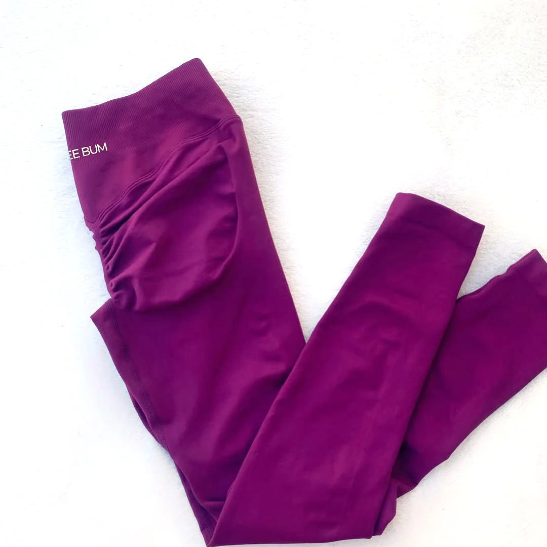 2026 Bum Shaping Leggings Impact Women Seamless Sports Yoga Pants Low Ribbed Band Gym clothes Fitness Workout Scrunch Butt Tight