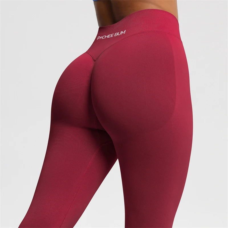 2026 Bum Shaping Leggings Impact Women Seamless Sports Yoga Pants Low Ribbed Band Gym clothes Fitness Workout Scrunch Butt Tight