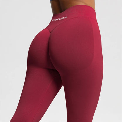 2026 Bum Shaping Leggings Impact Women Seamless Sports Yoga Pants Low Ribbed Band Gym clothes Fitness Workout Scrunch Butt Tight