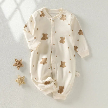 Autumn Baby Clothes Newbron Spring 100 Cotton Underwear Newborn Onesie Romper Long Sleeve Loungewear Outfit Bodysuit & One Piece