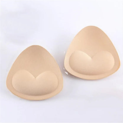 1pair Thick Sponge Bra Pads for Women Swimsuit Breast Push Up Breast Enhancer Removeable Bra Pads Inserts Cups Bra Accessories