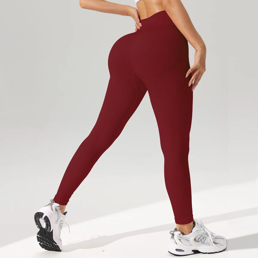 Women Sports Leggings Seamless Yoga Pants w/Tummy Control Sportswear Woman Gym Leggings Women's Trousers Fitness Female Clothing