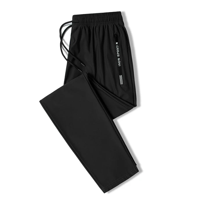 Summer Ice Silk Casual Large Straight Leg Wide Leg Pants Youth Quick Drying Loose Sports Casual Drop Feel Casual Pants