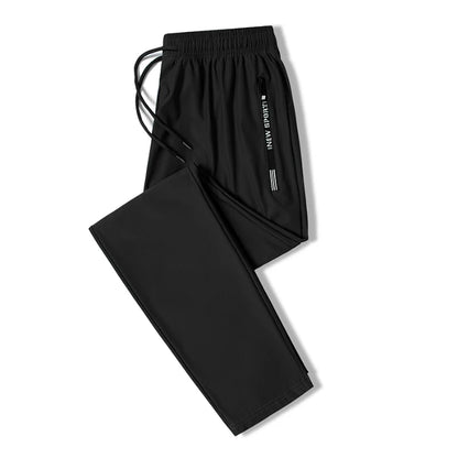 Summer Ice Silk Casual Large Straight Leg Wide Leg Pants Youth Quick Drying Loose Sports Casual Drop Feel Casual Pants