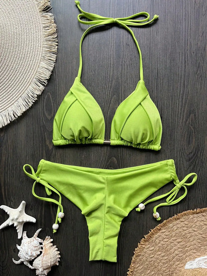 RUOTONGSEPT 2025 New Sexy 13 Color Triangle Bathing Suit for Women Brazilian Bikinis Swimwear Push Up Swimsuit Beach Bikini Set