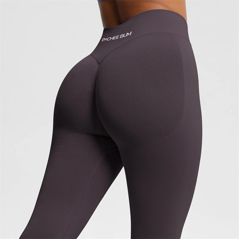2026 Bum Shaping Leggings Impact Women Seamless Sports Yoga Pants Low Ribbed Band Gym clothes Fitness Workout Scrunch Butt Tight