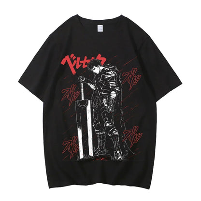 Anime Berserk T-shirt Summer Women's Short Sleeve T-shirt Printed Top 2025 Trendy T-shirt Fan Clothing Graphic T Shirts Y2K Tops
