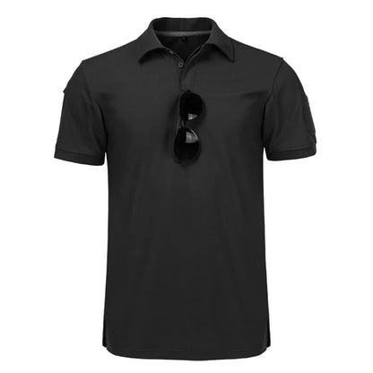 Men's Summer Quick Dry Short Sleeve Tactical T-shirt Sport Short Sleeve Breathable Workwear Running Hiking Casual Short Sleeve