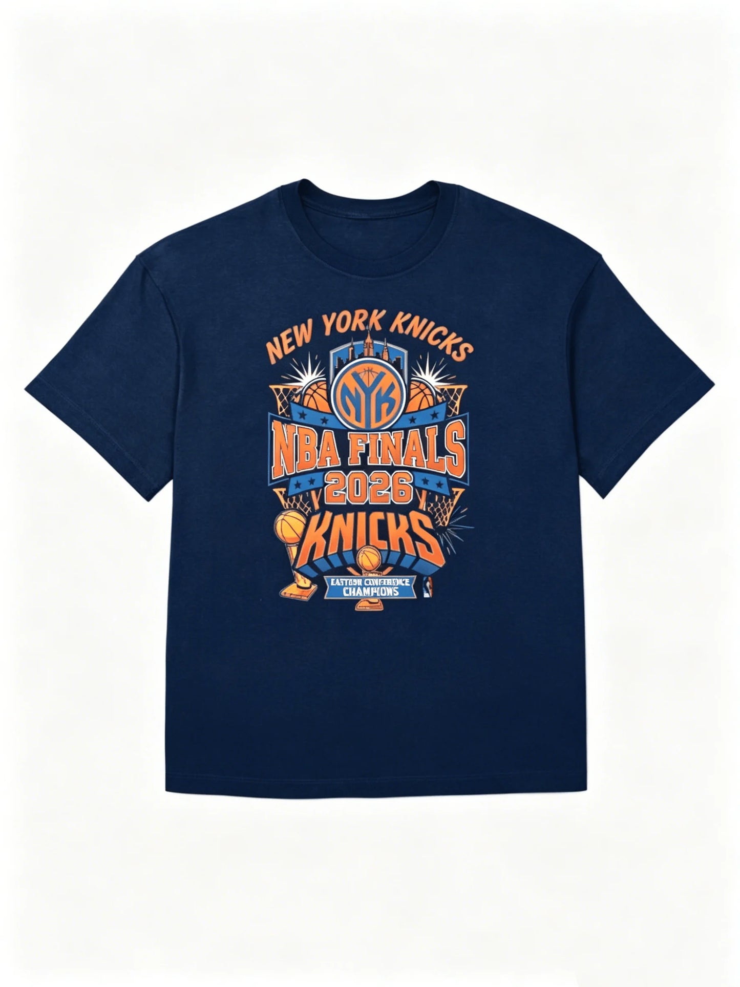 2026 Summer Knicks Finals 2026 New York NY Knicks Team Fans T-shirt New Men Women Fashion Cotton Y2K Breathable T-shirt