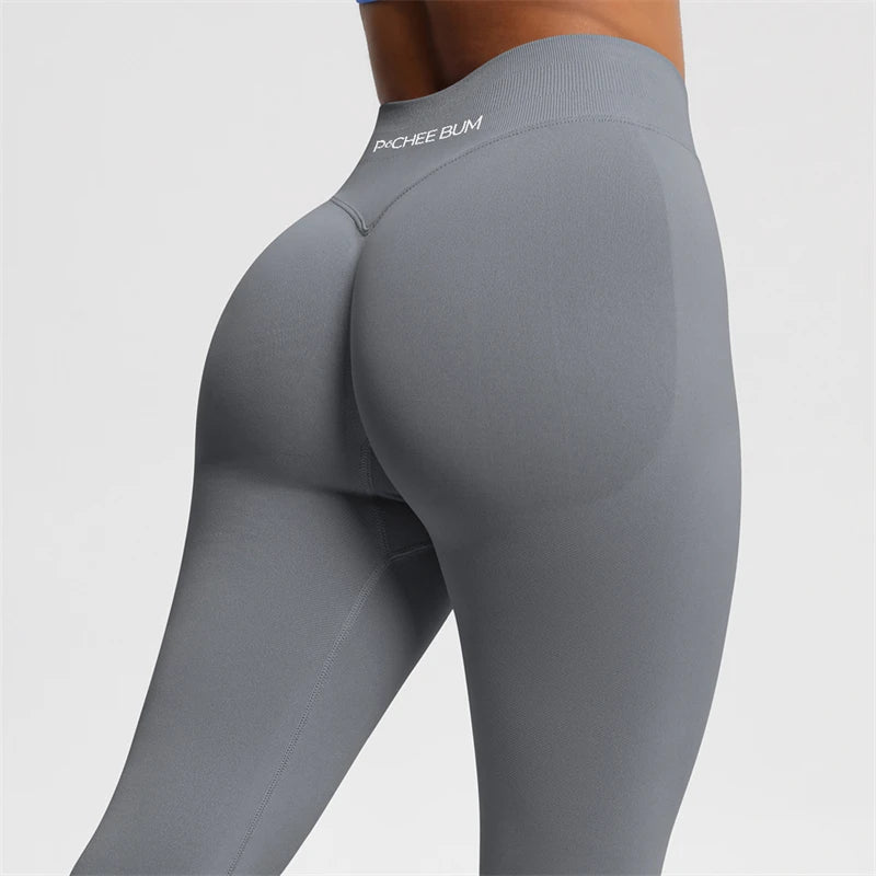 2026 Bum Shaping Leggings Impact Women Seamless Sports Yoga Pants Low Ribbed Band Gym clothes Fitness Workout Scrunch Butt Tight