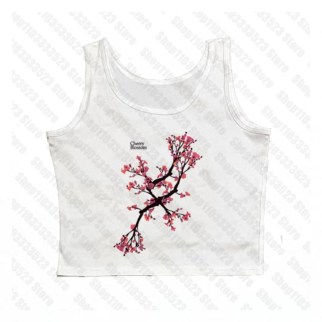 Cute girls Women T-shirt Streetwear Gothic Harajuku Graphic T-shirts Retro Kawaii Printing Slim Women T-shirts Y2k Style 2000s