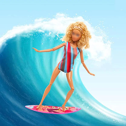 8Pcs Set Doll Clothes and Accessories Include Swimsuit Bikini Mermaid Dresses Board Swim Ring  for 12''  Doll Girl's Toy