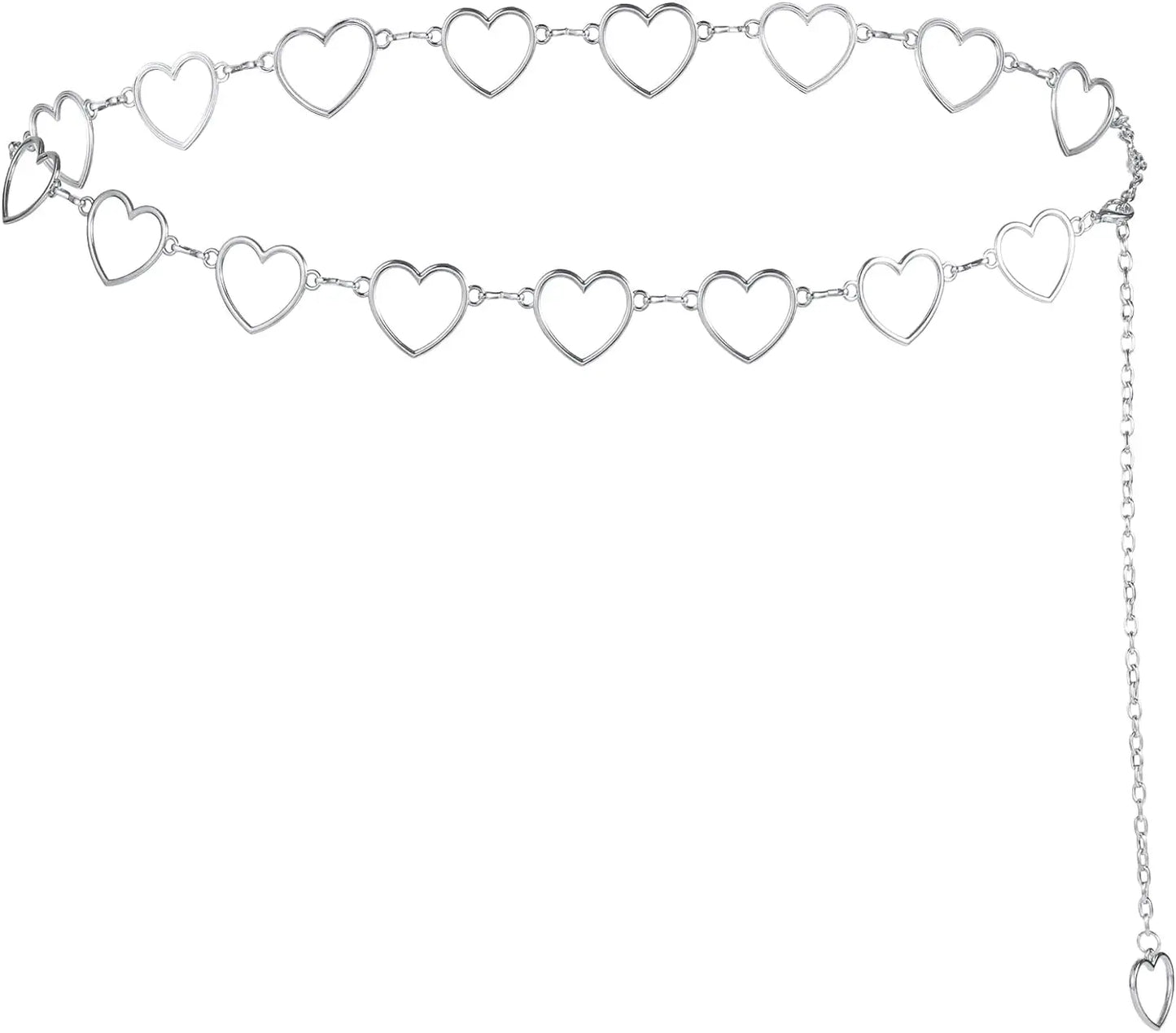 Metal Chain Belt for Women Cowgirl Western Country Chain Belts Adjustable Concho Belt for Sweaters Dresses Jeans